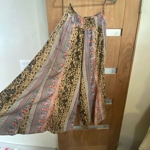Bohemian flowy  earthbound palazzo pants